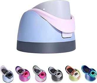 Replacement Lid for Owala Freesip, One Button Top Replacement, Leakproof BPA-Free Sport Water Bottle Cap Replacement Compatible with Owala 24oz 32oz 40oz 16oz (Blue Pink)