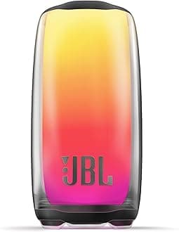 JBL Pulse 5 Portable Bluetooth Speaker with Light Show, 12-Hour Playtime, IP67 Dustproof and Waterproof, Pair with other JBL Speakers using PartyBoost, Black