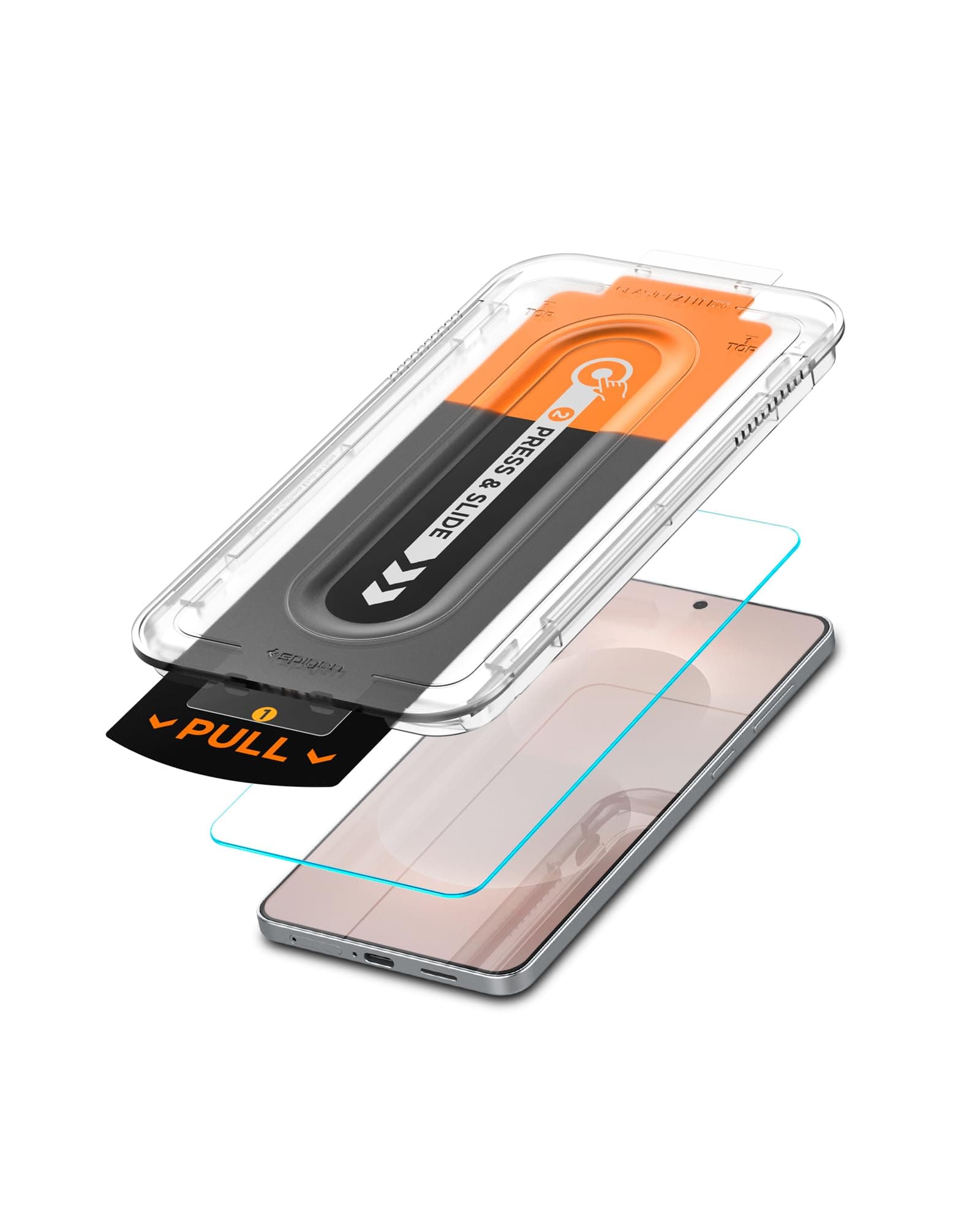 Spigen EZ Fit Pro Tempered Glass Screen Protector Guard for Galaxy S25 Edge [2 Pack]