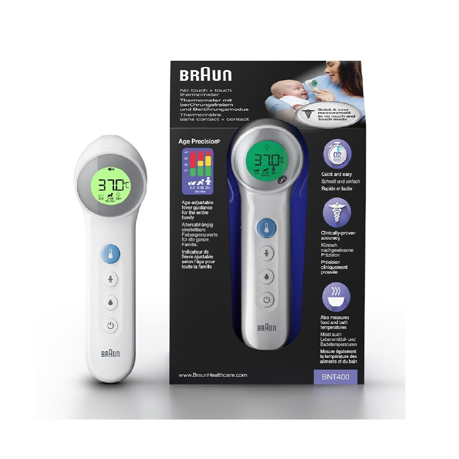BNT400 3-In-1 Forehead No Touch Thermometer