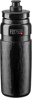 Fly Tex Cycling Water Bottle 750ml – Black – Ultra-Lightweight, BPA-Free, Easy-Squeeze Sports Bottle for Road, MTB & Gravel