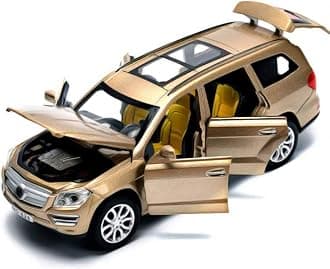 Die-Cast Zinc Alloy 1:32 Scale GL500【Colors as Per Stock】 with 6 Openable Doors, Music,Lights & Pull Back Action【Pack of 1】
