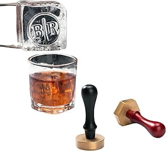Custom Ice Stamp for Cocktails - Ice Cube Branding Stamp with Your Design or Logo Perfect for Whiskey Mojito Unique Cocktail Accessories & Bar Tools (1.5inch - 3.81cm)