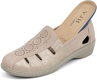 Women’s Flat Shoes, Slip-on Round Toe Light Weight Comfort Casual Walking Shoes