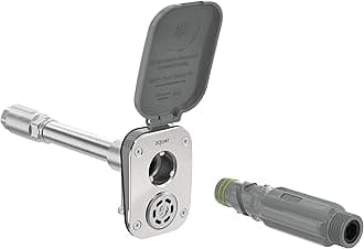 Aquor House Hydrant V2+ Frost-Free Outdoor Garden Faucet with Quick Connect and Anti-Siphon, 8 inch, Slate Gray Polymer