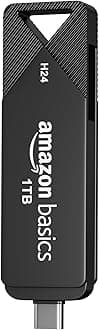 Amazon Basics 1TB Dual Flash Drive | Ultra-Fast 400+ MBps Read/Write Speed | Type C and USB 3.0 Compatibility (Metal)