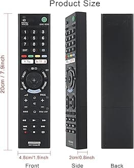 RMT-TX300E Replace Remote Control 149331411 for Sony Smart TV KDL-32WE610 KDL-32WE615 KDL-40WE660 KDL-43WE750 KDL-43WE753 KD-55X7000F KD-43X7000F KD-49X7000F KDL-43W660F KD-65X7000F KD-43X7000E