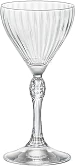 Set of 4 american glass goblets 20s nick & nora 14 cl bormioli