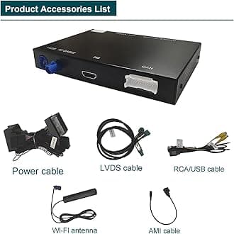 Ninetom Wireless CarPlay Android Auto Retrofit Kit for 2009-2017 Audi A4 A5 Q5 S4 S5 with 3GMMI, Support Mirror Link, Backup Camera, YouTube, Original Car Function