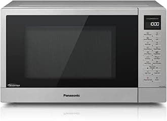 Panasonic NN-ST48KSBPQ Inverter Microwave Oven with Glass Turntable, 32L, 1000W, 25 Auto Programmes, Auto Defrost, 7 Power Levels, Timer, Digital LED Display, Stainless Steel Exterior