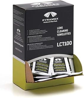 Pyramex 100 Individually Packaged Lens Cleaning Towelettes