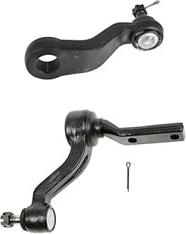 Front Driver & Passenger Side Steering Kit Idler Arm & Bracket Assembly Pitman Arm Compatible with 88-92 Chevrolet GMC