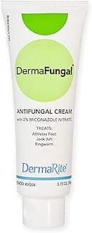 DermaFungal Antifungal Cream - Treats and Prevents Most Athlete’s Foot, Jock Itch, and Ringworm - 2% Miconazole Nitrate – 3.75 oz Tube