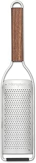 Master Series Wood Handle Stainless Steel Frame Fine Blade Cheese Grater