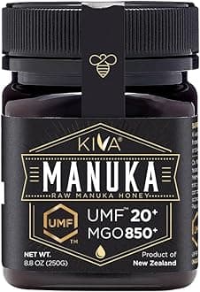 Raw Manuka Honey Certified UMF 20+, MGO 850+ 100% Pure New Zealand Honey - Non-GMO, Traceable, Non-Glyphosate (8.8 oz)