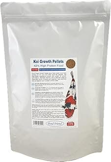 – Koi Growth Pellets Floating Fish Food 1250g 3mm Carp & Goldfish High Protien Diet For Fast Growth