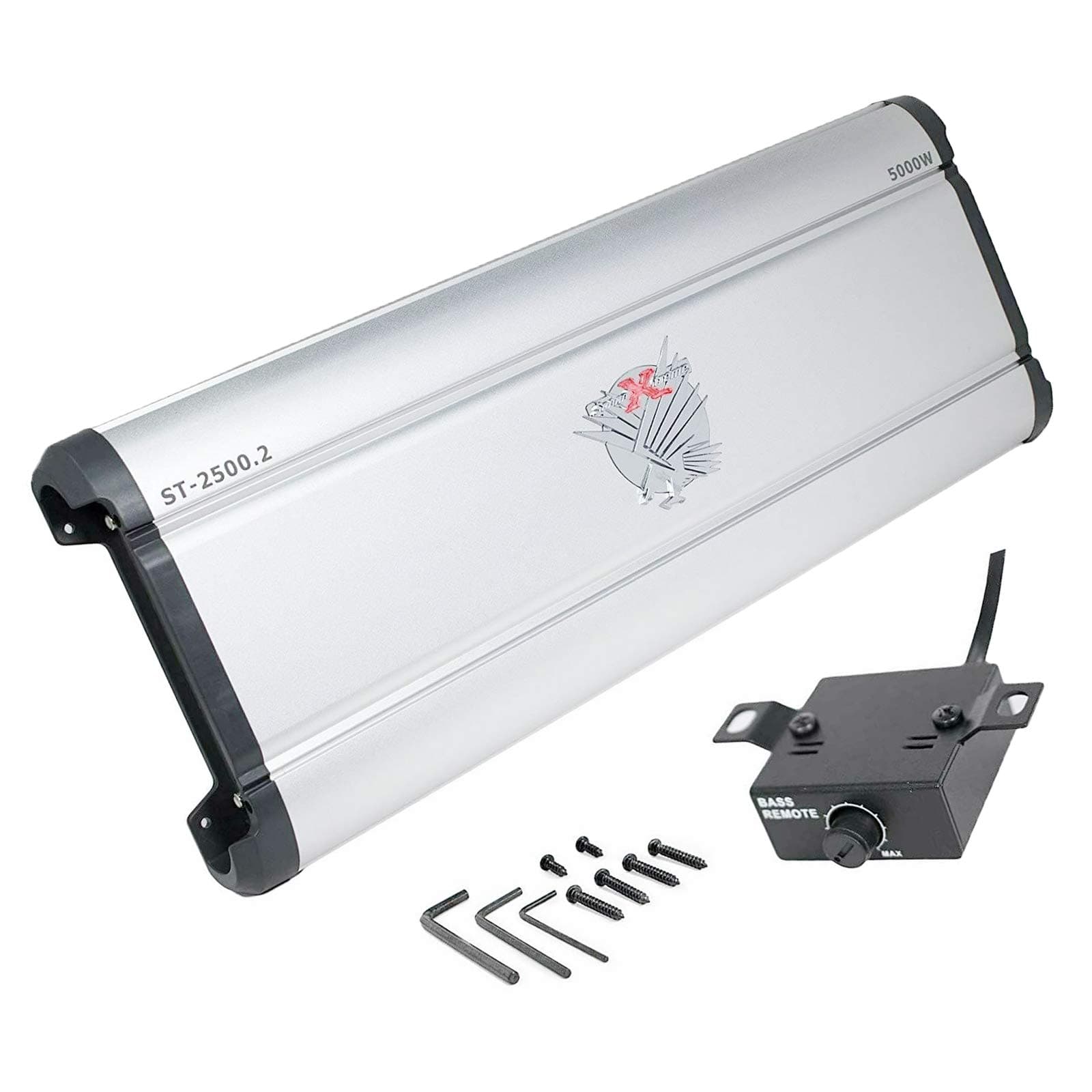 Car Amplifiers ST-2500.2 5000W 2 Channels Class AB MOSFET Amp 2/4 Ohm Stable with Remote Sub Control
