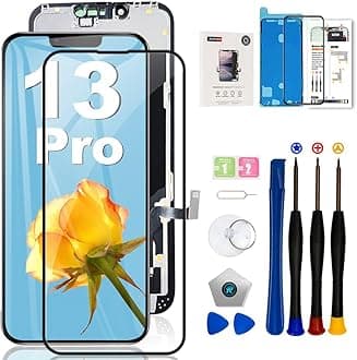 EFAITHFIX for iPhone 13 Pro Screen Replacement 6.1 Inch LCD 3D Touch Display Full HD Digitizer Frame Assembly (A2483 A2636 A2638 A2639 A2640) with Repair Tools Screen Protector Waterproof Adhesive