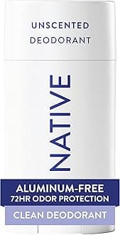 Deodorant Contains Naturally Derived Ingredients, 72 Hour Odor Control, Deodorant for Women and Men, Aluminum Free, Unscented 2.65oz