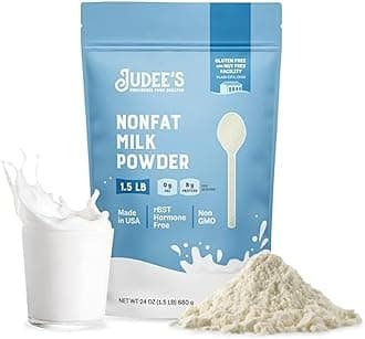 Non-Fat Milk Powder 1.5 lb (24 oz) - 100% Non-GMO, Keto-Friendly - rBST Hormone-Free, Gluten-Free and Nut-Free - Good Source of Protein and Calcium - Made in USA