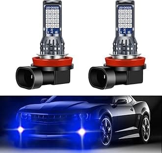 2Pcs H8/H11 LED Blue Fog Light Bulbs,24LEDs High Bright 3030 Chips H11 LED Bulbs Replacment Kit,DRL Fog Lights for Car Trucks, SUVs, Vans, 12-36V