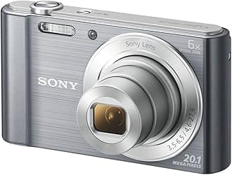 Sony Cyber-SHOT DSC-W810 ( 20.1 MP,6 x Optical Zoom,2.7 -inch LCD, 26mm Wide Angle lens ) With Universal Charger -Titan Silver