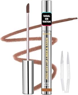 Lip Stain - Lip Stain Peel Off | Waterproof, Transfer-Resistant, Smudge-Proof | Precise Application, One-Peel Finish | Long Lasting Lip Liner Stain for All-Day Color Hold（Light Brown）