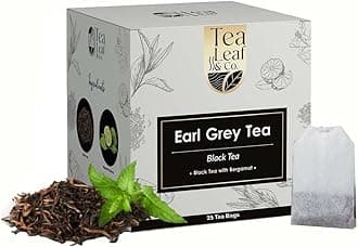 Earl Grey Black Tea with Vitamin C High Energy & Heart Health Supports Cholesterol Blood Pressure & Sugar Levels 25 Tea Bags Pack of 1