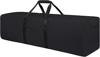 - Urbanstand 48 Inch Travel Duffle Bag Extra Large Sport Equipment Duffel Bags with 2-way Lockable Zippers (Black)