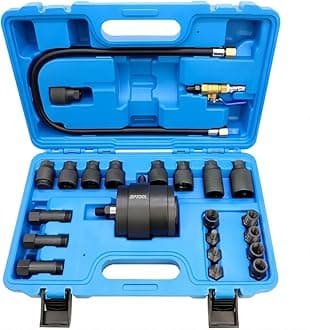 Universal Pneumatic Diesel Fuel Injector Puller Tool Kit Injector Remover Extractor with Impact Air Tool compatible with Benz for Bosch for Siemens etc Diesel Engine