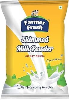 - Farmer Fresh All-Natural Skimmed Milk Powder - 1kg Pack, Pure Non-Fat Dry Milk - Ideal for Tea, Coffee & Daily Use