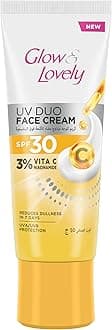 UV Duo Face Cream, SPF 30, with 3 percent Vitamin C and Niacinamide, Reduces Dullness in 7 Days, 50g