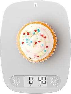 Greater Goods Food Scale - Digital Kitchen Scale, 1g Precision, Easy-Tare & Quick Conversion, Slim Compact Design, Durable & Portable | Ideal for Cooking, Baking & Meal Prep
