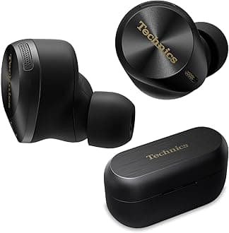 Premium Hi-Fi True Wireless Bluetooth Earbuds with Advanced Noise Cancelling, 3 Device Multipoint Connectivity, Wireless Charging, Hi-Res Audio + Enhanced Calling - EAH-AZ80-K (Black)
