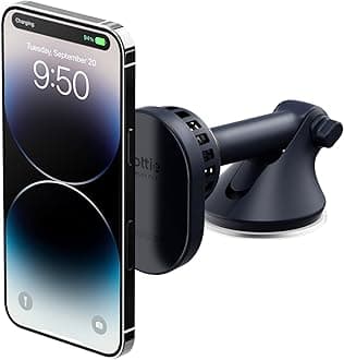 Velox Pro MagSafe Compatible Dash & Windshield Car Mount with Wireless Charging & CryoFlow™ Cooling System. Compatible with MagSafe iPhones Including iPhone 12/13/14/15 (Car Charger Included)