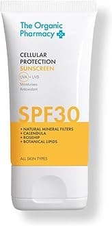 Cellular Protection Sunscreen SPF 30, 40ml - Broad Spectrum Protection, Moisturise, With Natural Mineral Filters, Calendula, Rosehip, Organic 18.6%, Natural 86.6%