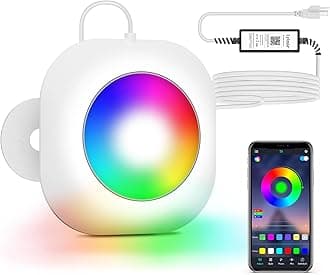 LyLmLe LED Pool Lights for Above Ground Pools with APP Control, 20W Smart Magnetic Pool Lights with Timer RGB Underwater Light, IP68 Waterproof 12V Light for Inground Aboveground Pools 26ft