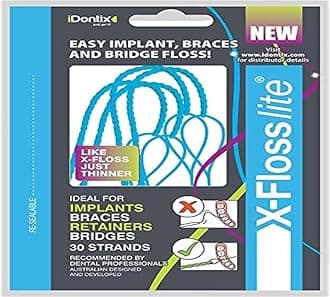 iDONTIX X-FLOSS LITE THIN DENTAL FLOSS 30 STRANDS IN PACK by Idontix