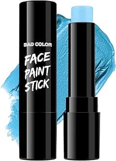 BAD COLOR Light Blue Face Body Paint, Pale Blue Eye Black Stick for Football/Baseball/Softball, Hypoallergenic Grease Sticks for Corpse Bride Halloween SFX Avatar Sally Makeup