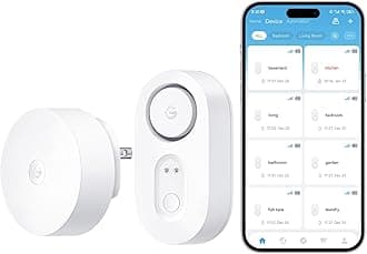 Upgraded Smart Water Leak Detector 1s with 1804ft Ultra-Long Range, WiFi Water Sensor with SMS/Email/APP Push and Sound Alarm,5-Year Battery Life, 1 Pack, Suit for Home, Basement, Kitchen