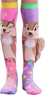 Crazy socks for kids Cute girl socks girls wacky Funky Stretch Mid to High Novelty Socks
