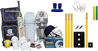 Klapp Full Cricket Kit Combo with SSS Brand Stumps (Size-4 (Junior))