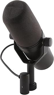 SM7B Cardioid Dynamic Microphone Recording Microphone Live Broadcast Microphone for Live Stage Recording Podcasting, Easy to Use