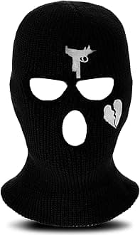 3 Hole Ski Mask Knitted Full Mask Windproof Balaclava Winter Full Face Cover Cycling Neck Warmer for Men Women