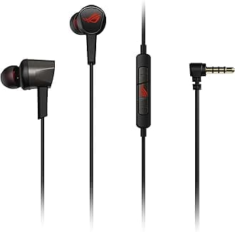 ROG Cetra II Core in-ear gaming headphones (Black) with liquid silicone rubber drivers LSR and 3.5 mm connector, laptops, mobile phones, ROG Phone 5, PlayStation 5, Xbox Series X/S and Nintendo Switch