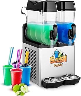 Royal Catering Slush Puppy Machine RCSL 2/12 (2 x 12 L, 600 W, Temperature range -2 to -3 °C, BPA-free)