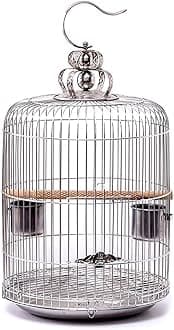 Aimery Bird Cage，Stainless Steel Birdcage，Small Bird cage，Bird Cages for Parrots，Travel Bird Cage，Bird Travel cage (Size : V40G)