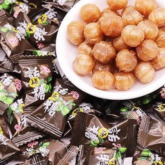 Sweet and sour plum candy, Delicious orange candy, Classic guava candy, Fruit snacks, Hard candy, Preserved fruits, Mixed fruit flavor candy gift pack, Wedding candy, Gummies (Sugar Plum,250g)