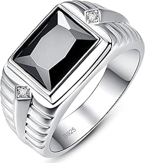 10ct 8x12mm Square-Cut Created Sapphire|Peridot Ring 925 Sterling Silver Ring Mens Engagement Wedding Bands Ring Size 6-14