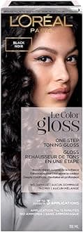 L’Oréal Paris Le Color One Step Toning Hair Gloss, Black Noir, 4 Ounce